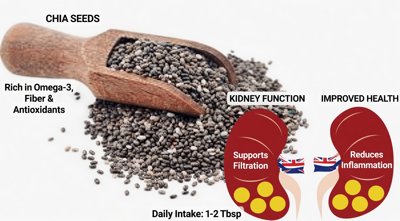 What You Should Know About Taking One Spoonful of Chia Seeds Daily for Kidney Health Support