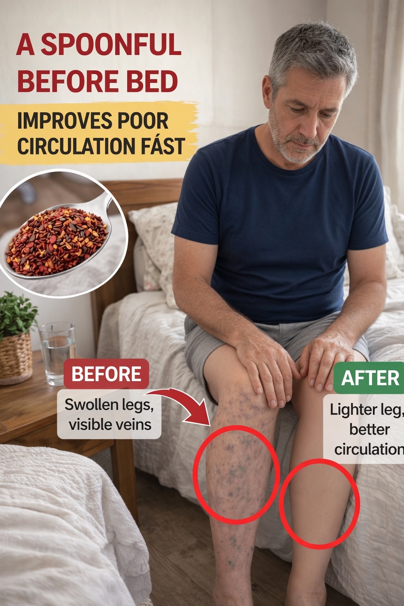 Why Many Older Adults Are Adding a Spoonful of Cayenne Pepper Before Bed to Support Leg Circulation