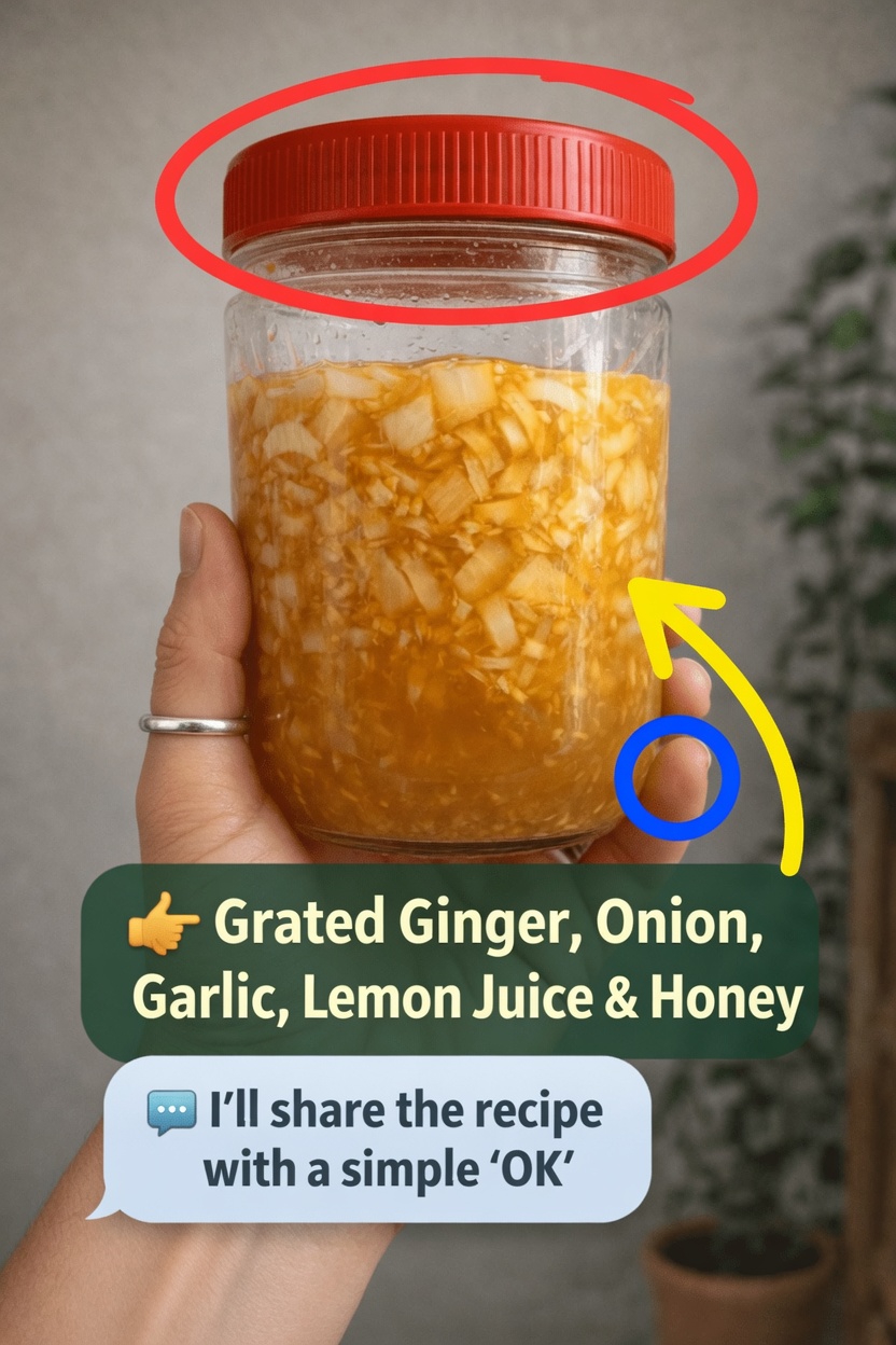 Have You Tried This Simple Kitchen Mix of Grated Ginger, Onion, Garlic, Lemon Juice, and Honey?