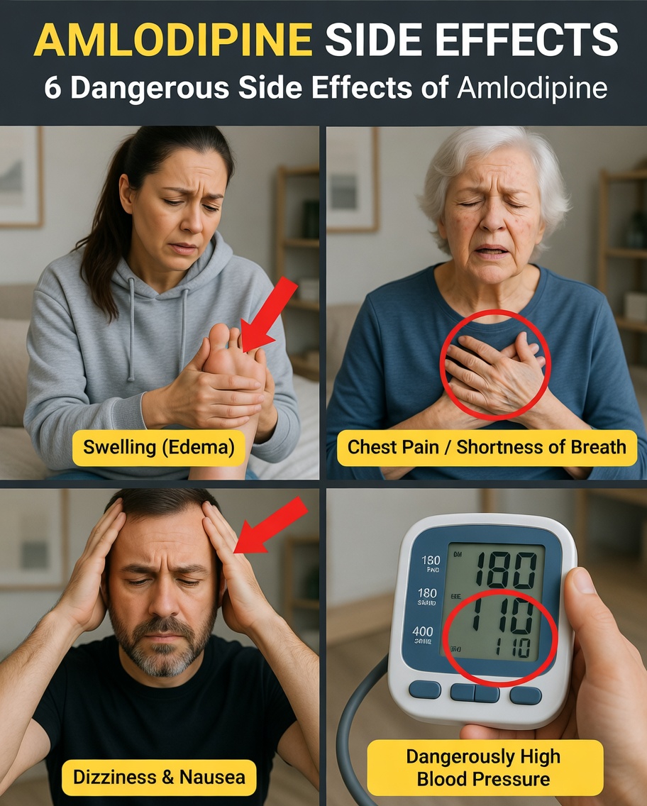 What Are the 6 Common Side Effects of Amlodipine and What Can You Do About Them?