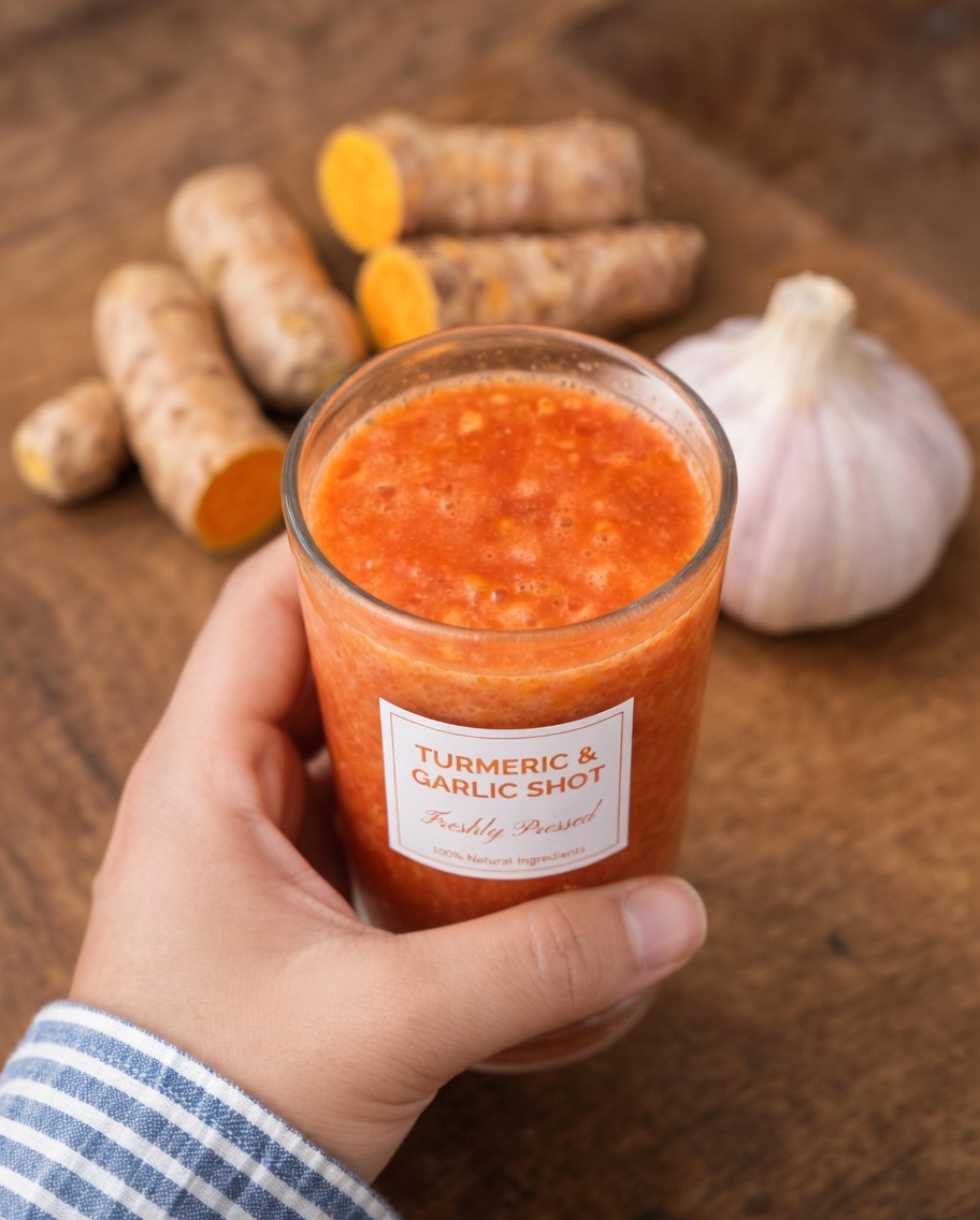 Simple Tomato Garlic Turmeric Drink Recipe for Men’s Wellness Over 40