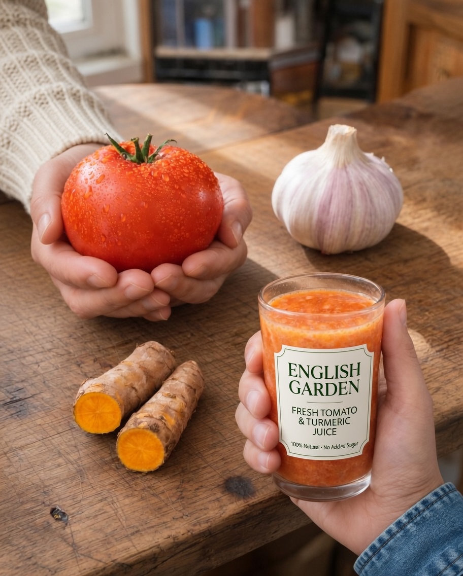 Simple Tomato Garlic Turmeric Drink Recipe for Men’s Wellness Over 40