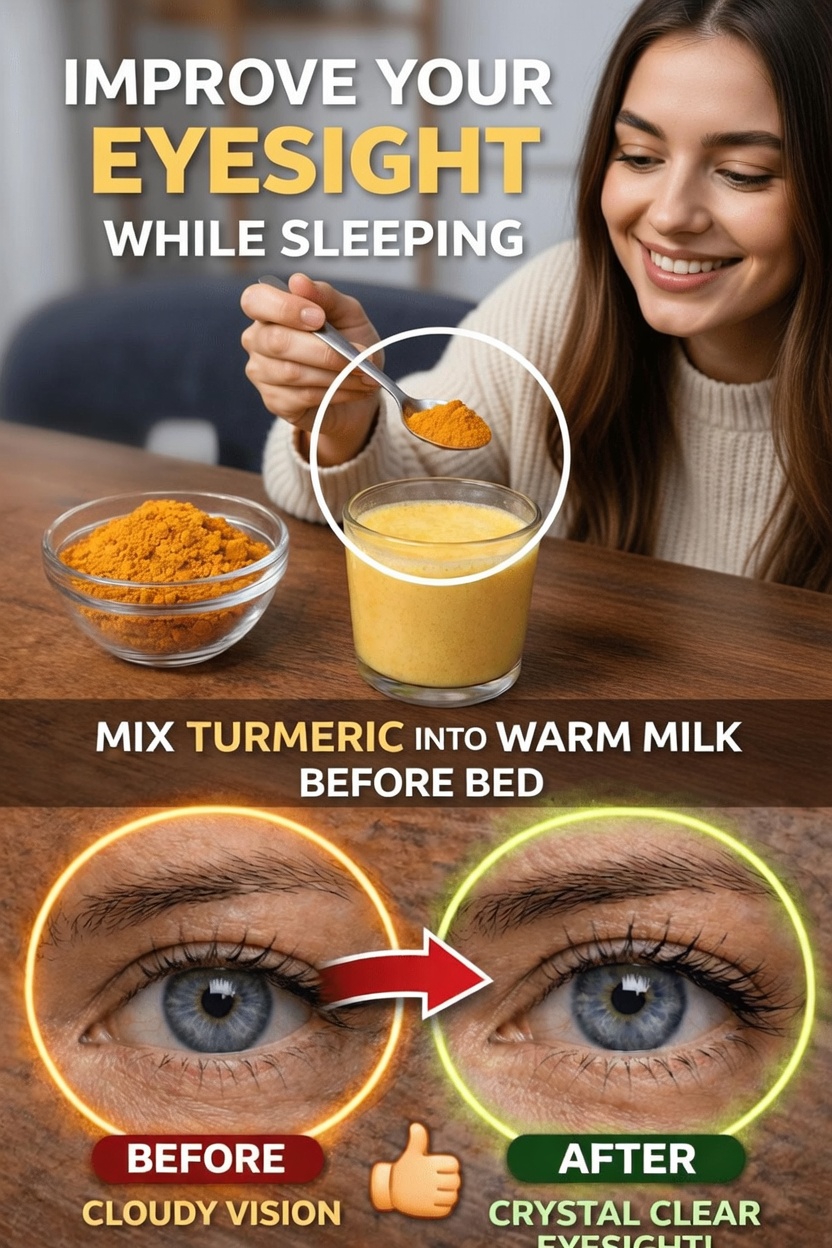 How a Simple Bedtime Habit of Turmeric in Warm Milk Could Support Your Eye Wellness Naturally