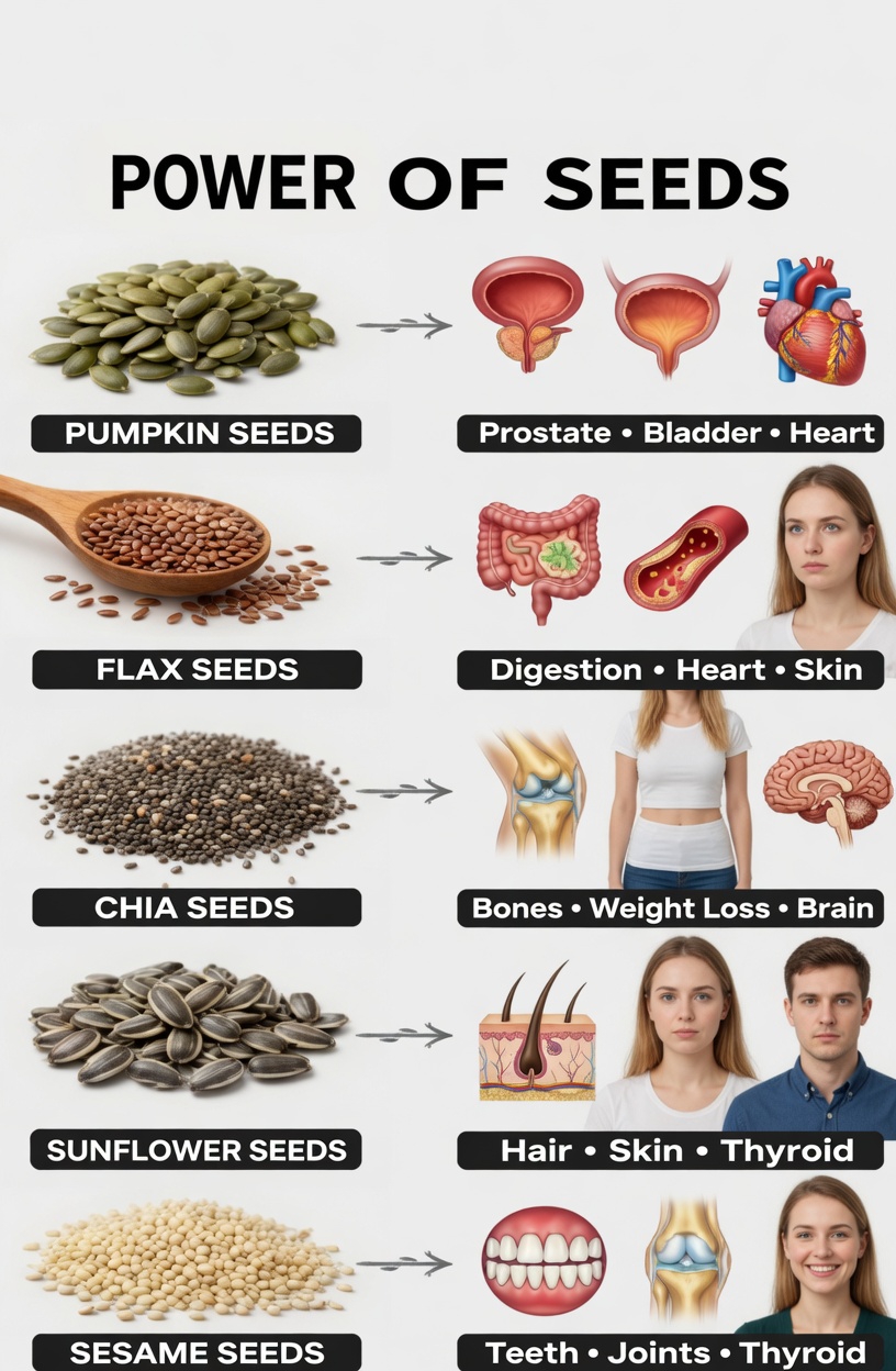 Discover 6 Nutrient-Rich Seeds That Older Adults Can Easily Add to Their Daily Routine for Better Wellness