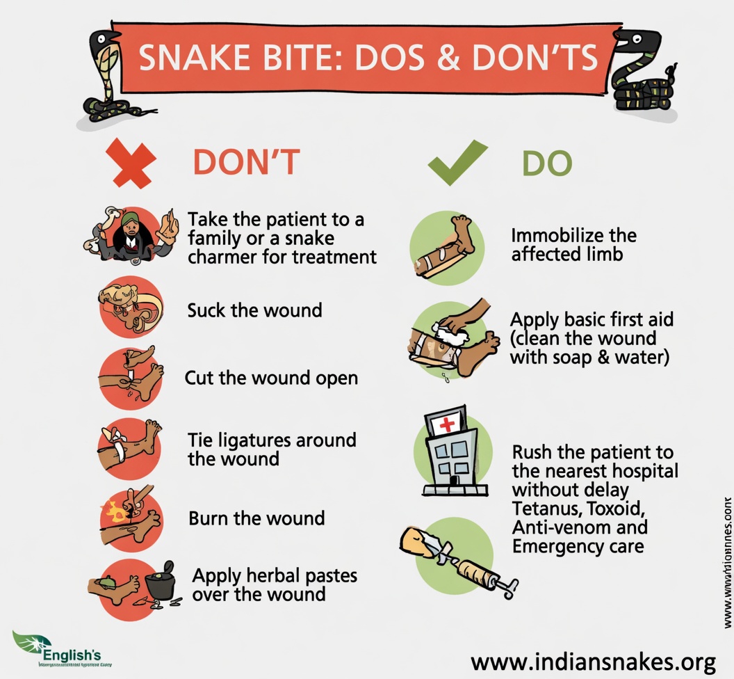 How to Spot Venomous vs Non-Venomous Snake Bites: Essential Signs and First Aid Steps