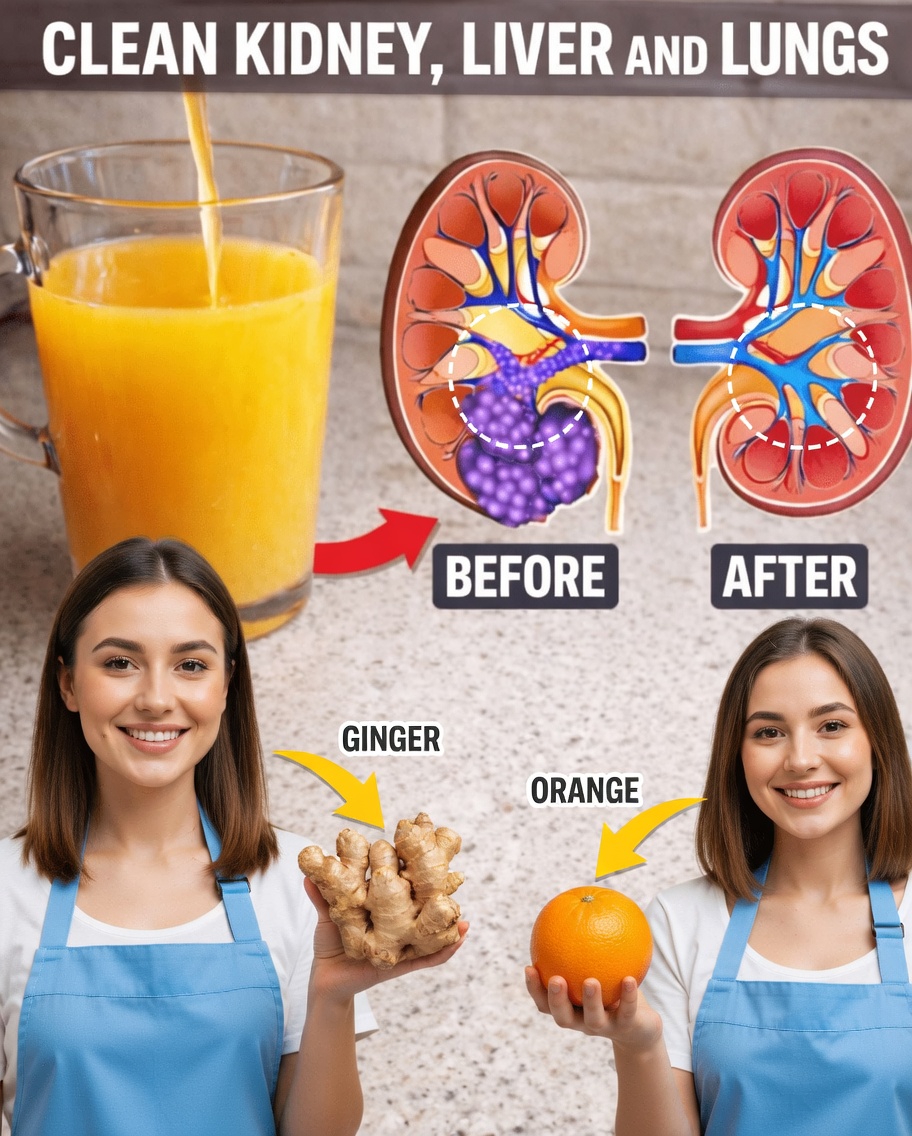 Simple Everyday Ginger and Orange Drink Recipe to Support Your Kidney, Liver, and Lung Health Naturally