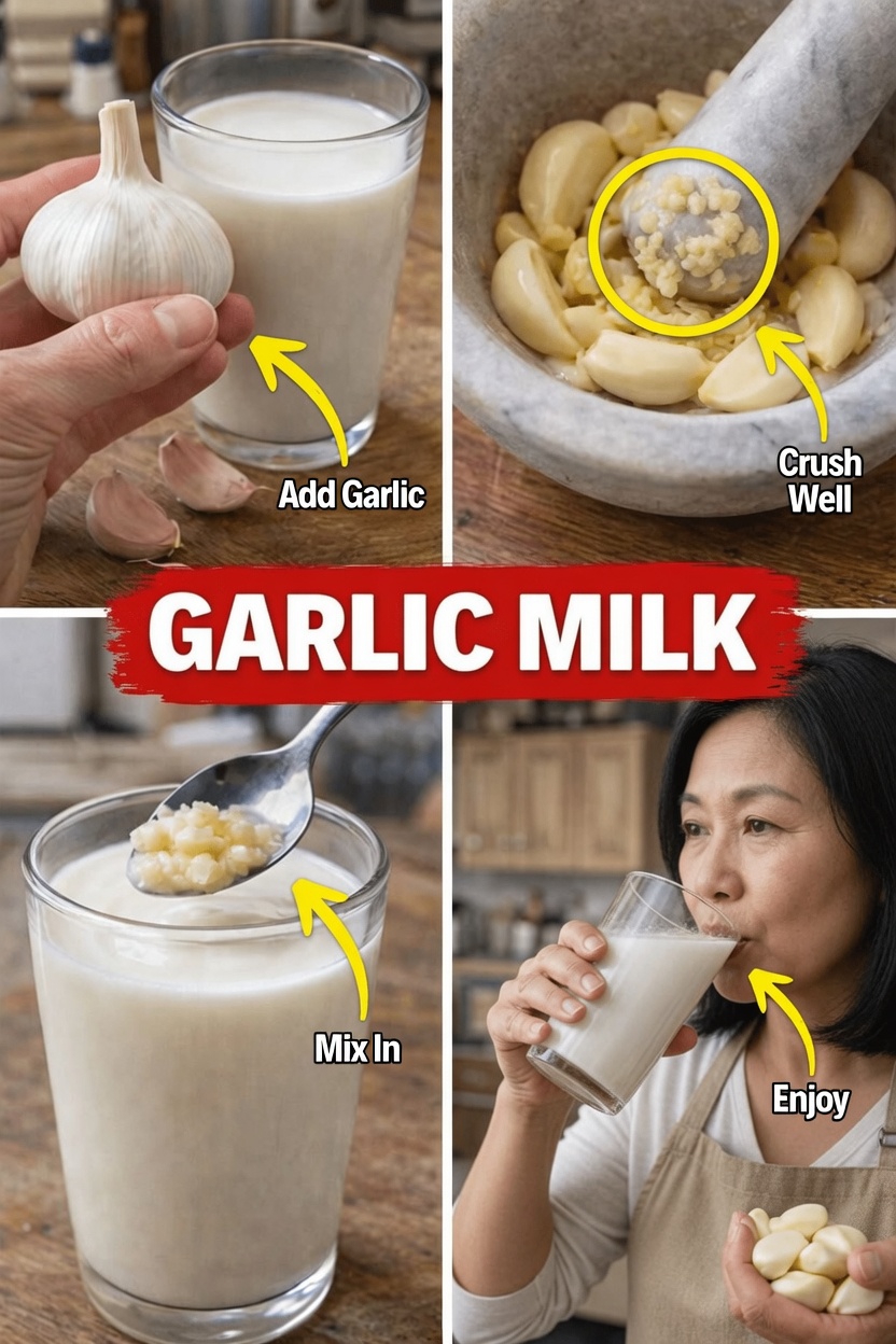 Discover the Simple Way to Prepare a Garlic and Milk Mixture at Home for Everyday Use