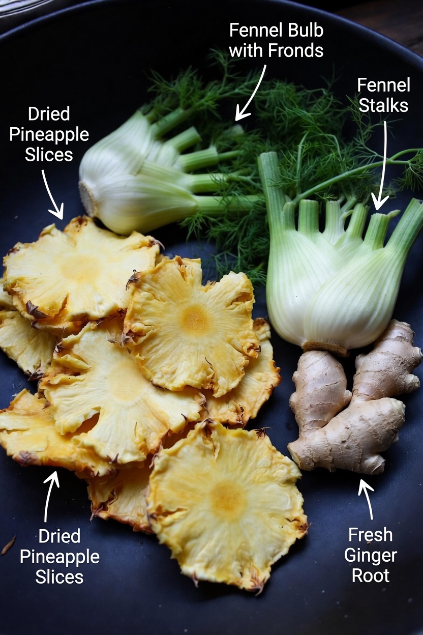 Discover a Simple Nighttime Drink Recipe Using Pineapple, Ginger, and Fennel for Kidney Health Support