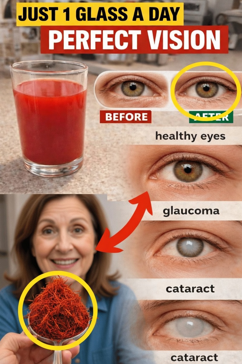 Can One Daily Glass of Saffron Infusion Support Eye Comfort and Visual Wellness as You Age