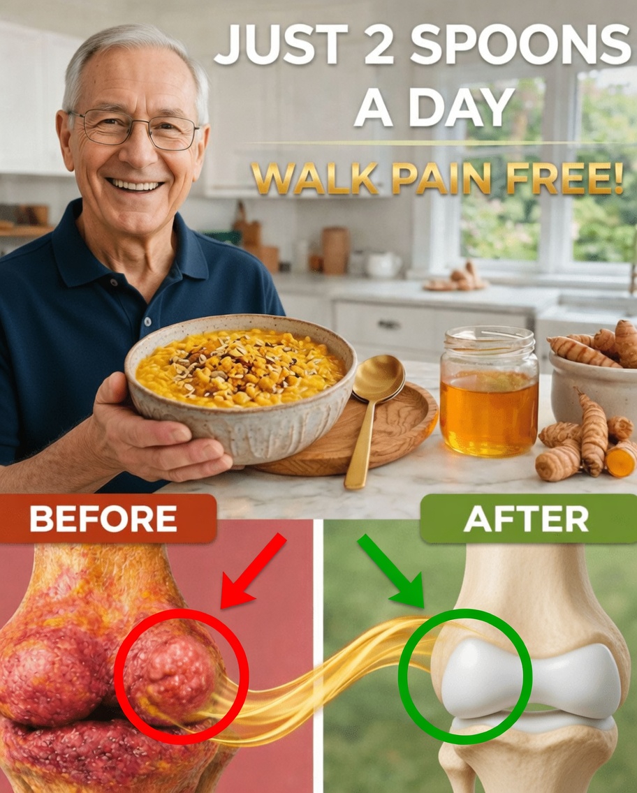 Could Adding Just Two Spoons of This Natural Turmeric Mix to Your Day Help Support Knee Comfort?