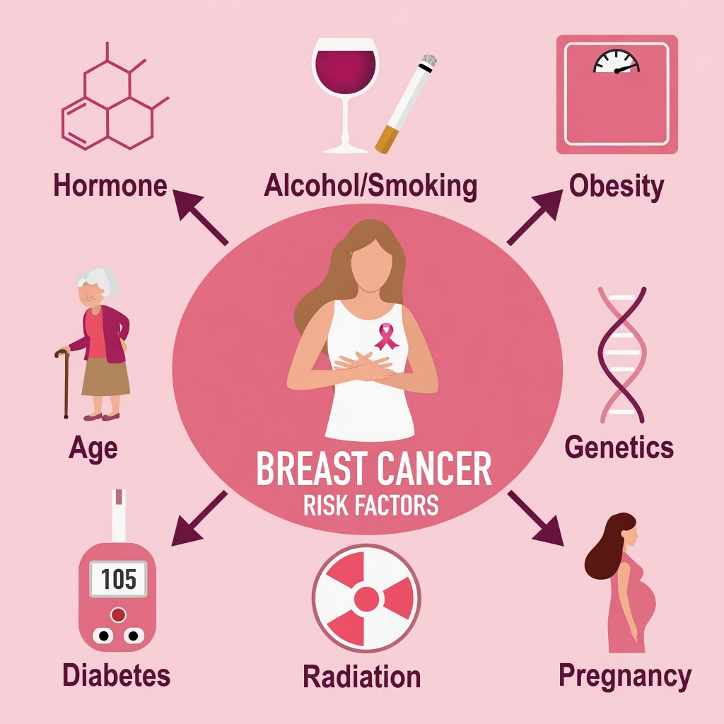 How Husbands Unhealthy Habits Like Smoking and Alcohol May Influence Wives Breast Cancer Risk Factors