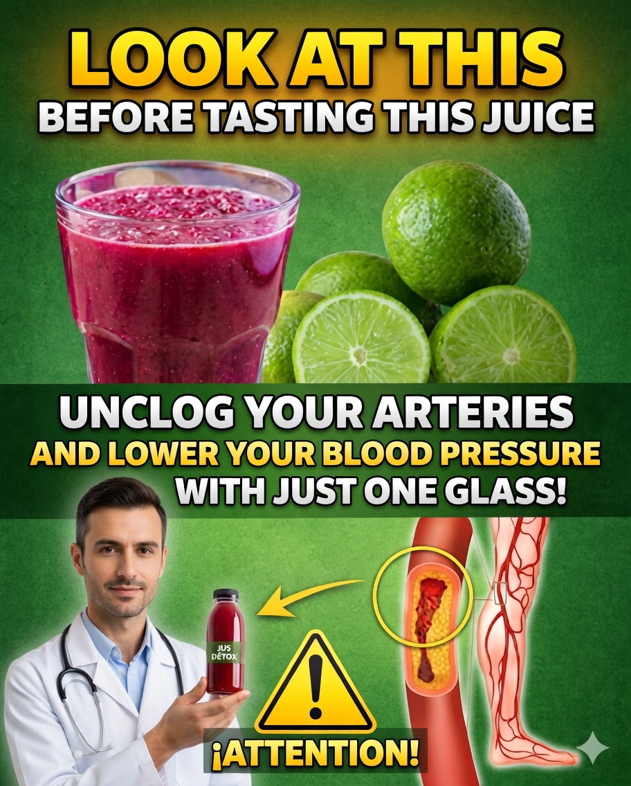 🍋 Un verre de ce jus naturel peut soutenir la circulation et la santé du cœur