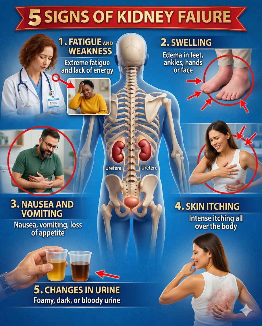 5 signes d’insuffisance rénale à ne jamais ignorer