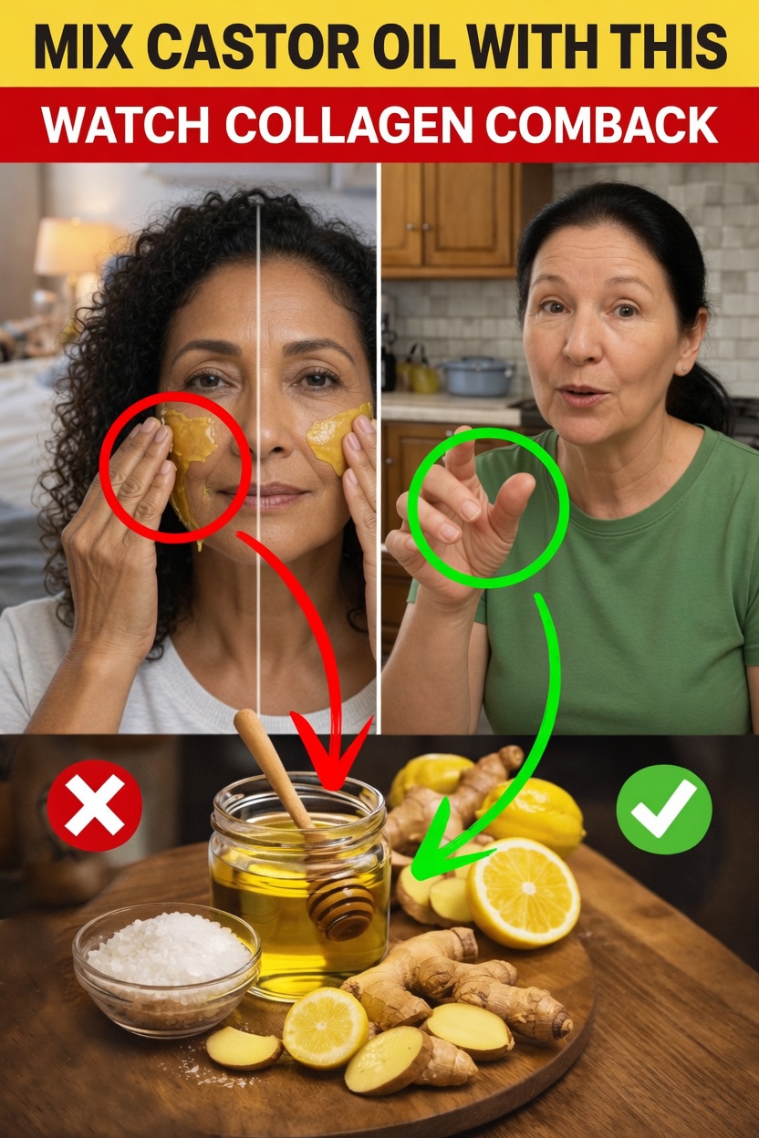 Over 50? How to Mix Castor Oil With Lemon Ginger Honey and Water for Your Skincare Routine