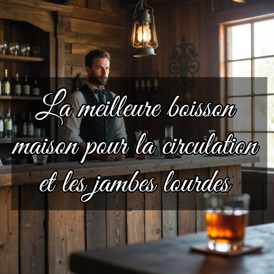La meilleure boisson maison pour la circulation et les jambes lourdes.