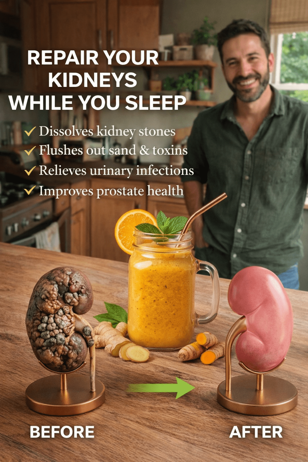 How to Prepare a Refreshing Nighttime Drink Every Day to Support Your Kidney Health Naturally