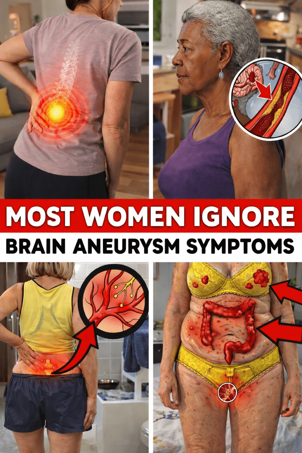 WOMEN OVER 60: 10 Early Brain Aneurysm Signals Many People Overlook
