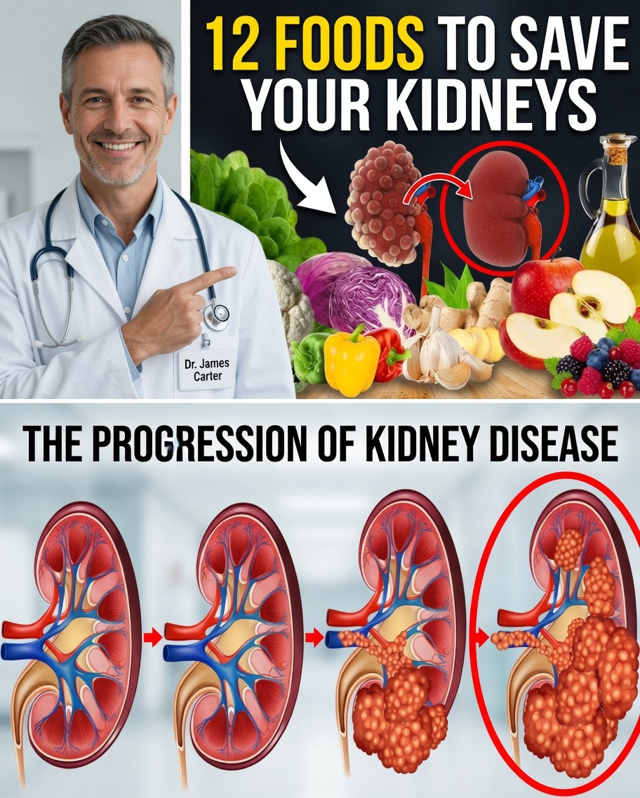 12 Aliments Qui Peuvent Soutenir la Santé des Reins et Aider à Prévenir les Dommages