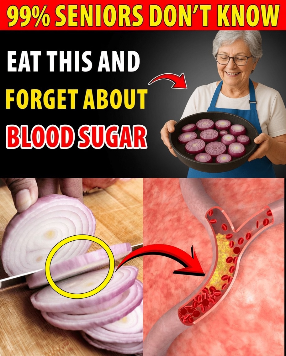 Seniors, Dice ONE Onion Tonight & Sip This 60-Second Elixir That Drops Blood Sugar 28 Points, Scrubs Arteries Sparkling, and Saves Your Heart—While You Sleep