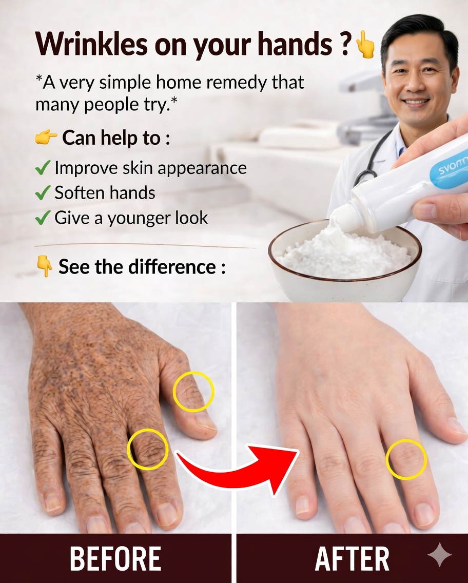 « On dirait que j’ai fait une chirurgie esthétique » : le remède maison que beaucoup utilisent pour atténuer les rides et les taches sur les mains et les bras ✨🖐️