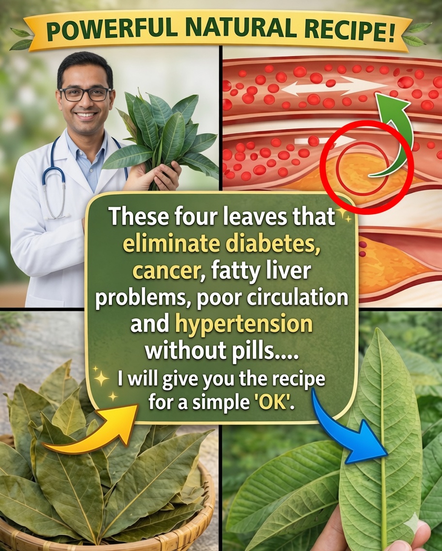 Les quatre feuilles médicinales : avocatier, goyavier, manguier et laurier — bienfaits et utilisation naturelle 🌿