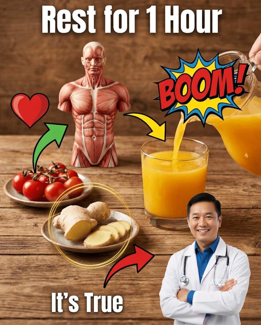 Tonique Énergétique Naturel : Gingembre + Tomate pour des Journées Stables Sans Caféine