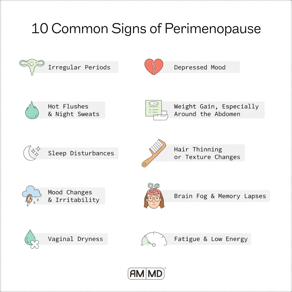 10 Early Signs of Perimenopause and Menopause You Should Know About