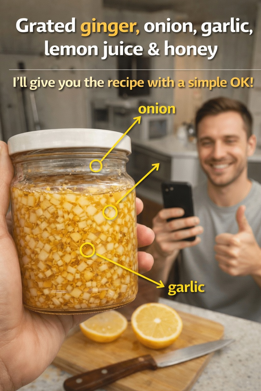 Simple Guide to Preparing a Grated Ginger, Onion, Garlic, Lemon Juice and Honey Blend at Home