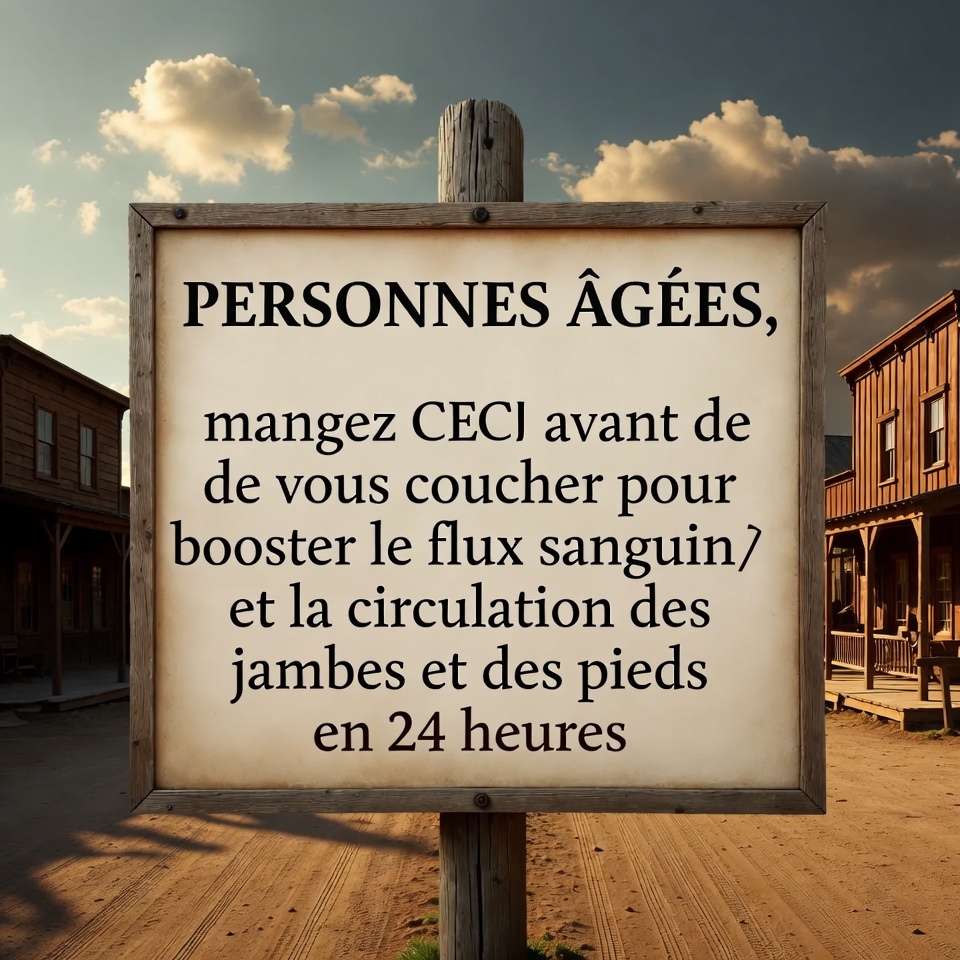 PERSONNES ÂGÉES, mangez CECI avant de vous coucher pour booster le flux sanguin et la circulation des jambes et des pieds en 24 heures