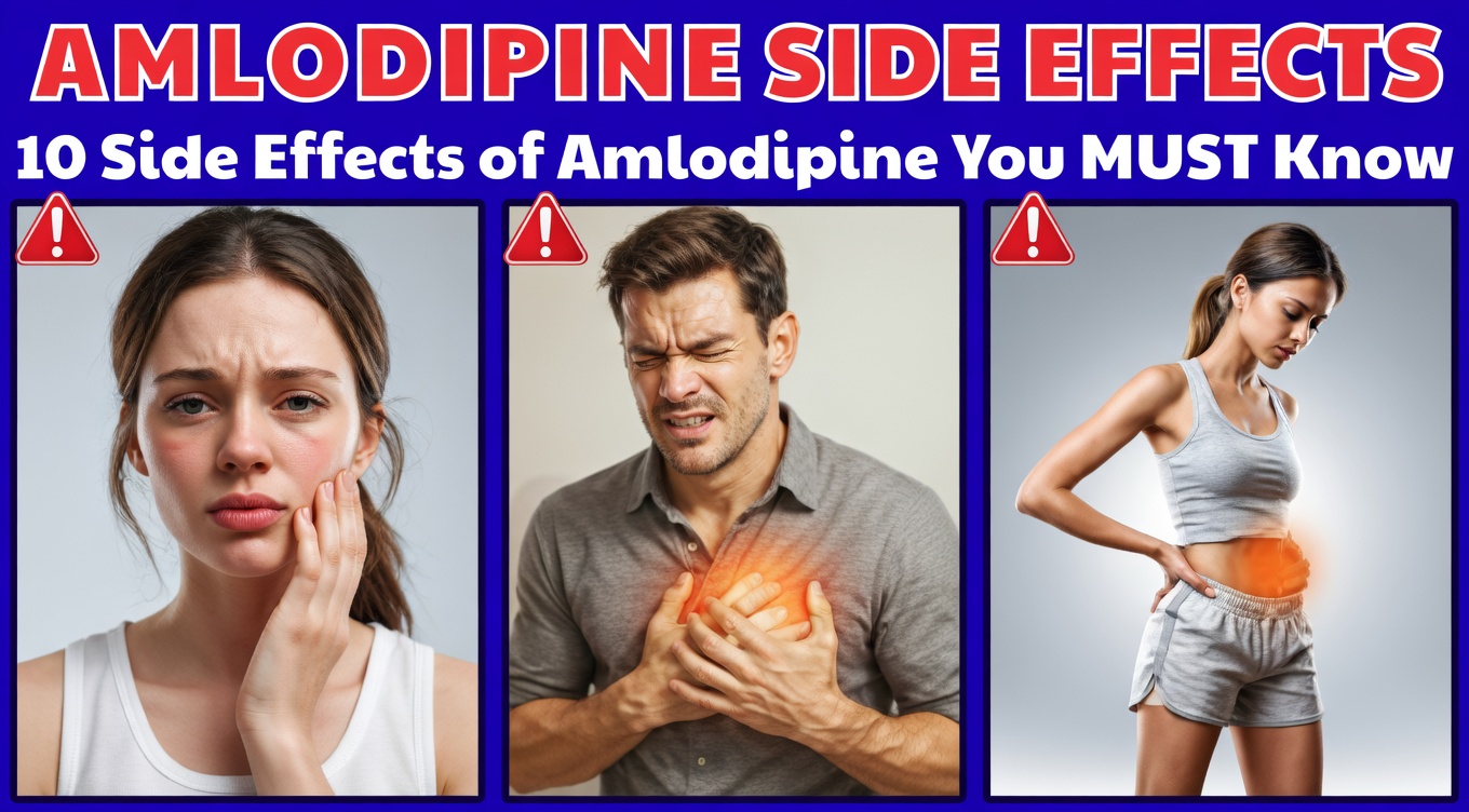 12 Surprising Side Effects of Amlodipine That Doctors Often Don’t Mention