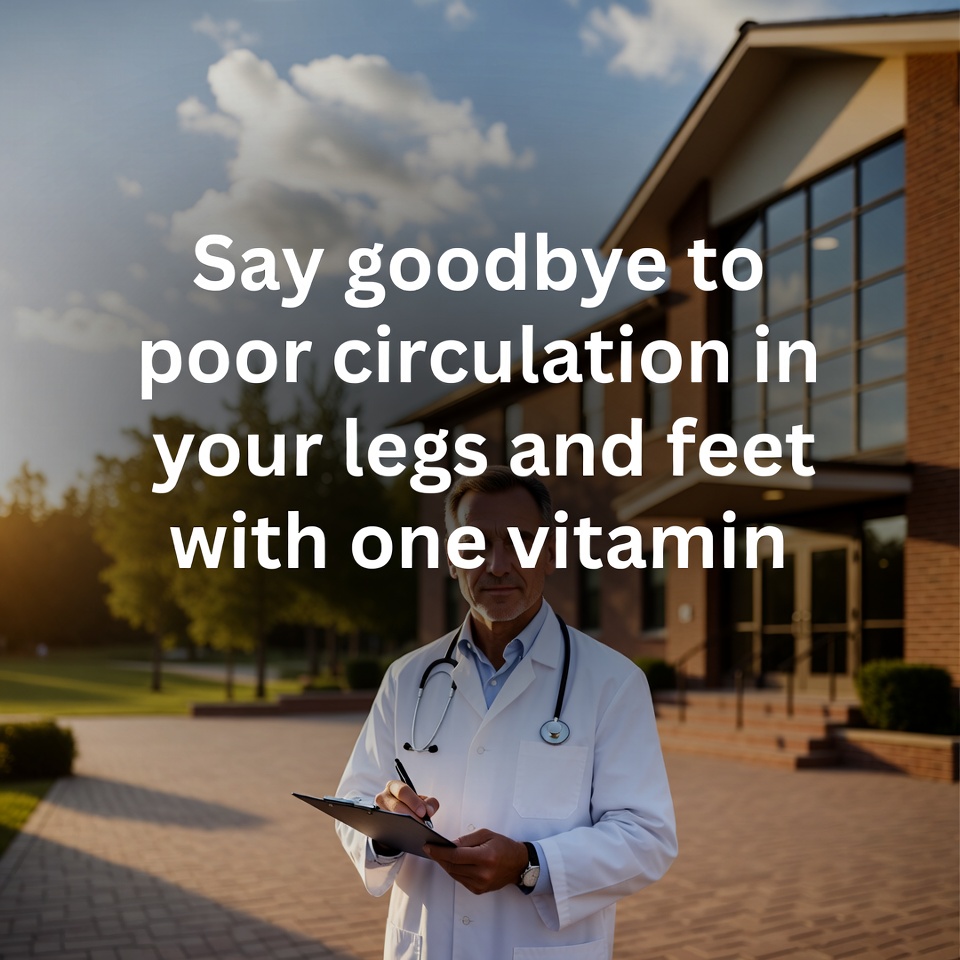 Say goodbye to poor circulation in your legs and feet with one vitamin