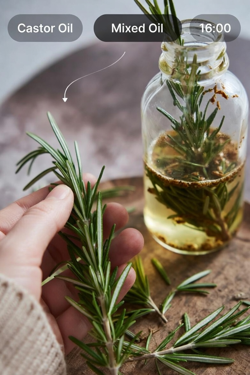 Discover How to Prepare a Castor Oil and Rosemary Mixture for Your Weekly Wellness Routine at Home