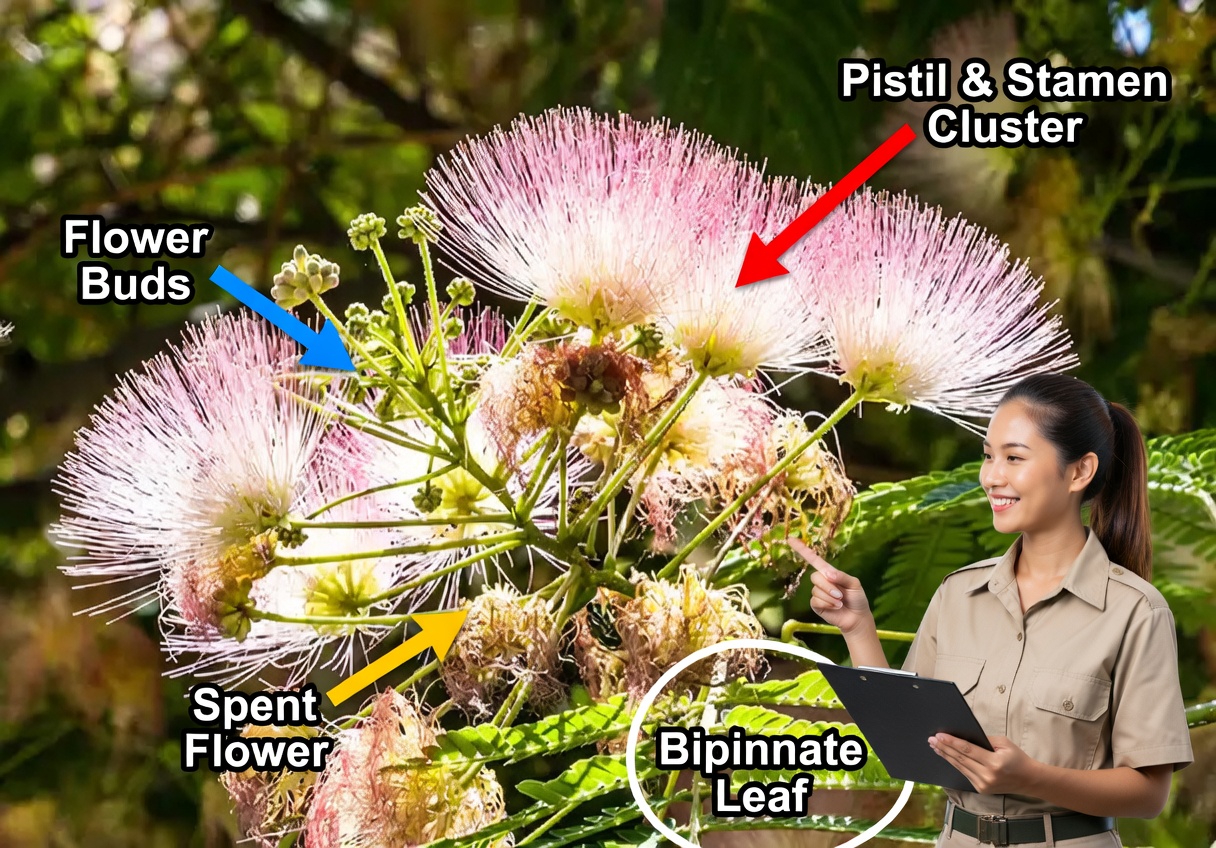 Albizia julibrissin: Exploring the Benefits of Bark, Flowers, and Leaves