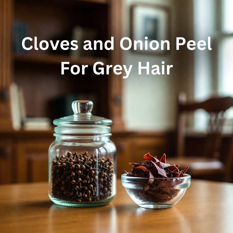 Cloves and Onion Peel For Grey Hair