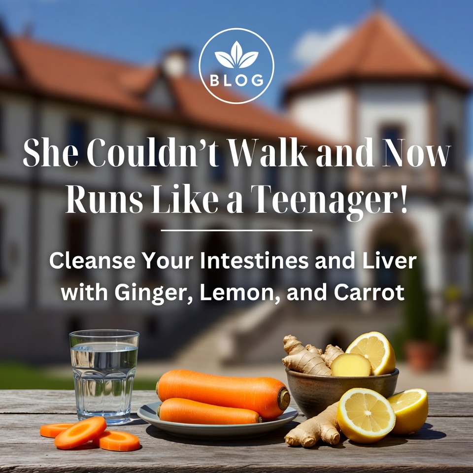 She Couldn’t Walk and Now Runs Like a Teenager! Cleanse Your Intestines and Liver with Ginger, Lemon, and Carrot