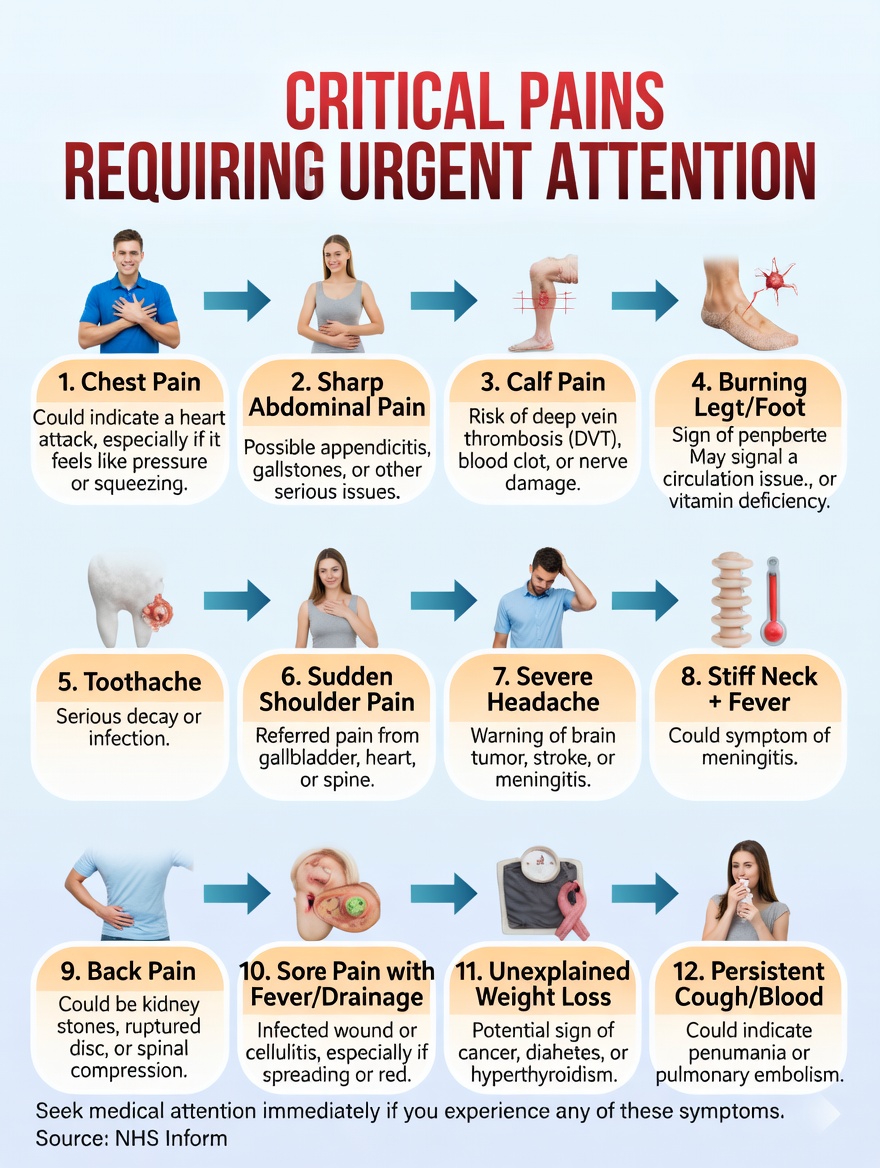 3 Persistent Pain Areas You Should Never Ignore as Potential Early Warning Signs