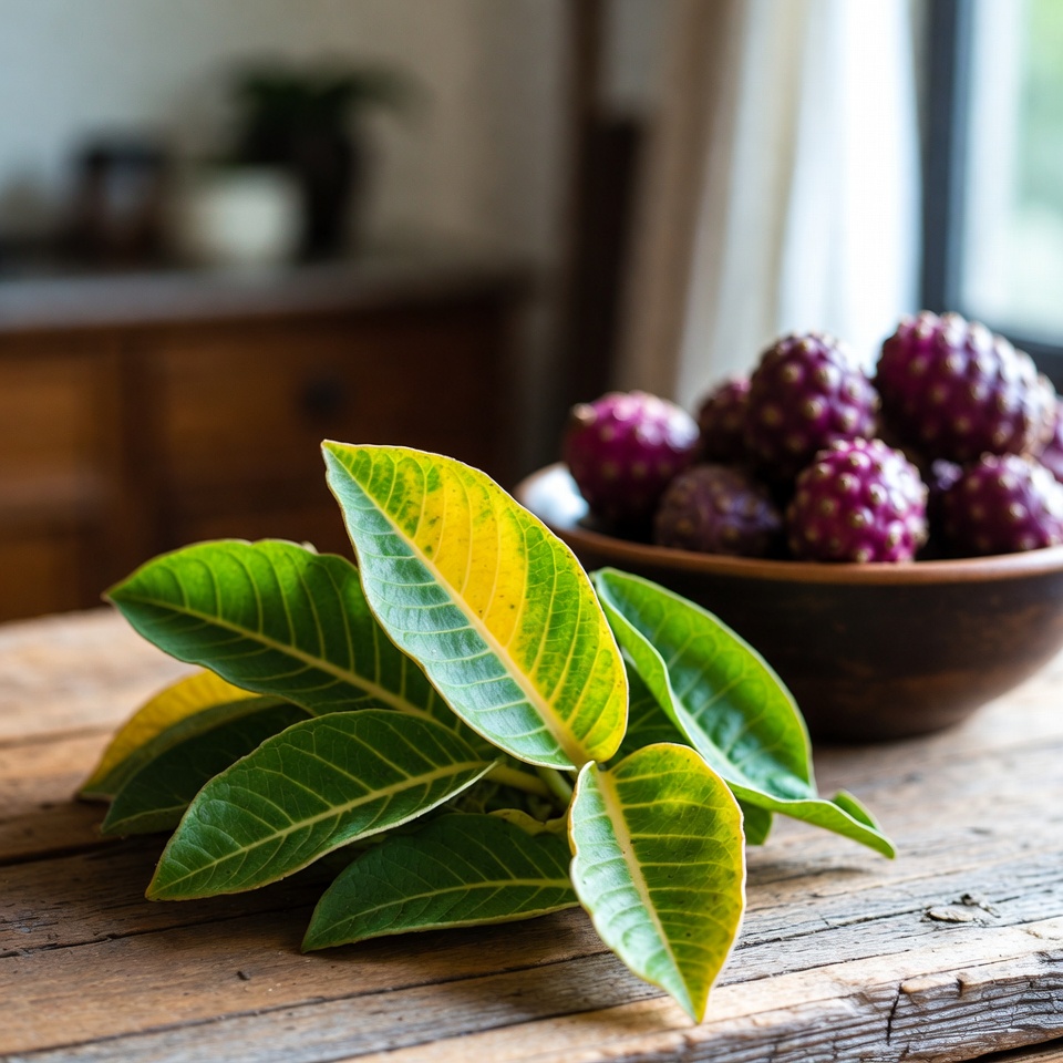 Discover the Healing Power of Turmeric Leaves and Noni Fruit