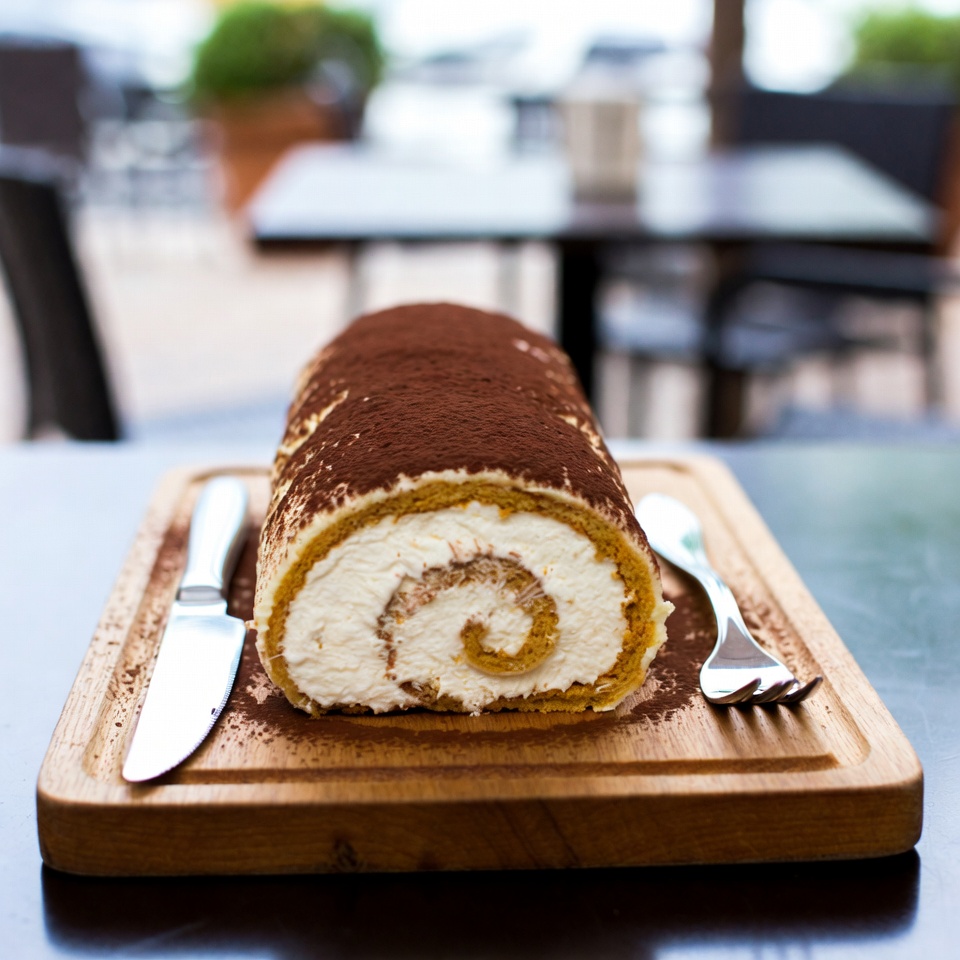 Tiramisu Cake Roll – A Creamy and Delicious Dessert