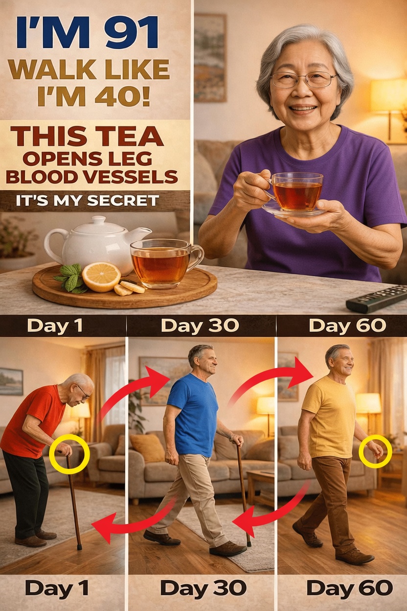 Over 60? Discover 3 Simple Teas to Support Stronger Legs and Easier Walking Every Day