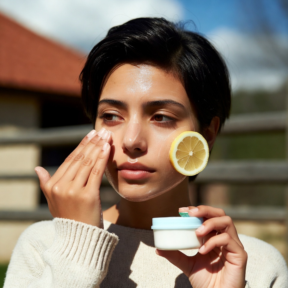 How to apply vaseline and lemon on face