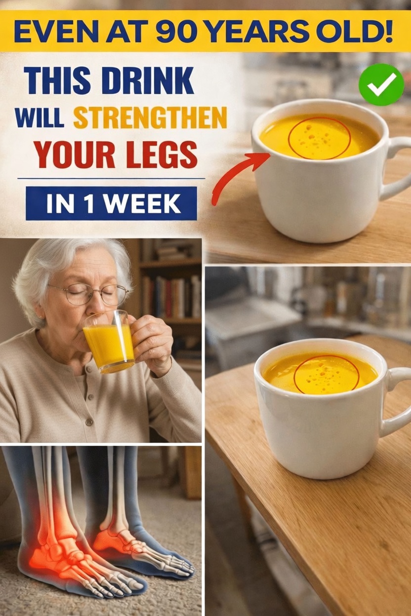 Your Legs Weaken First! Drink These 3 Powerful Drinks to Strengthen Them