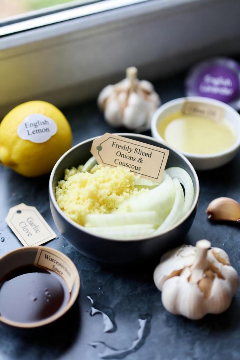 Discover the Simple Kitchen Blend: Grated Ginger, Onion, Garlic, Lemon Juice, and Honey Mixture