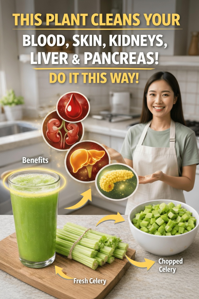 Why Celery Juice Is Becoming the #1 Morning Ritual for People Who Want Cleaner Blood, Skin & Organs