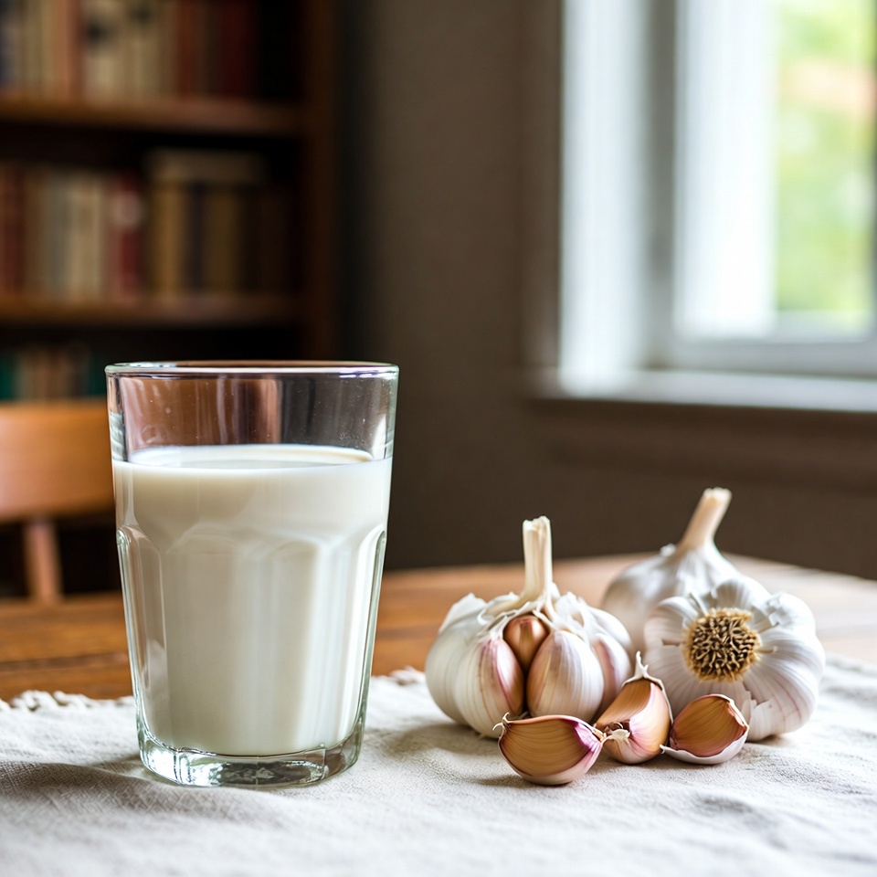 Drink Milk with Garlic – Clear Blood Vessels & Strengthen Joints!