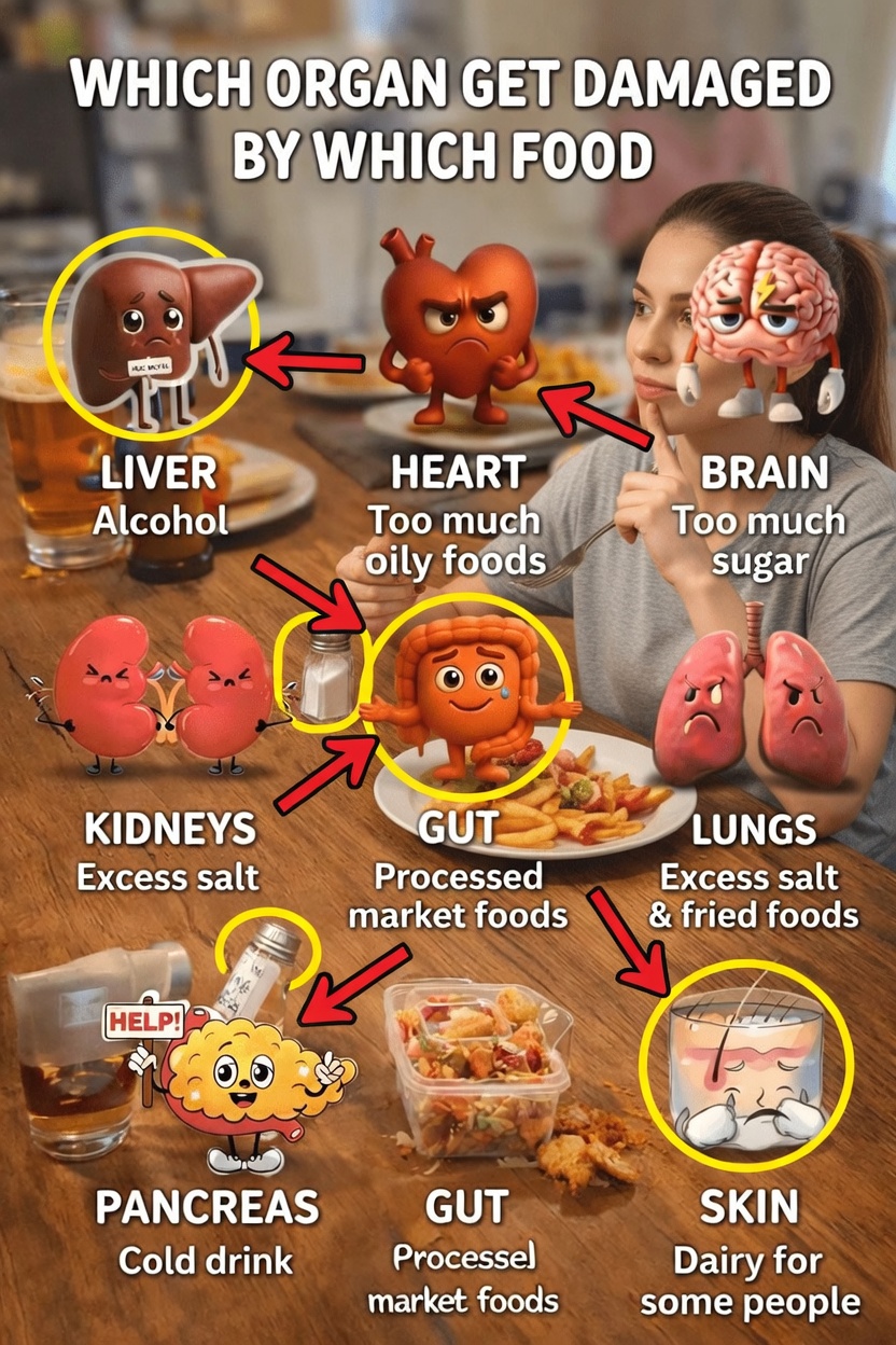 How Certain Foods May Affect Your Organs: Simple Insights to Support Better Choices
