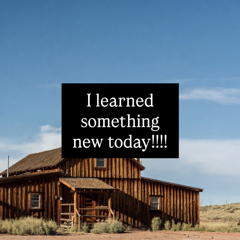 I learned something new today!!!