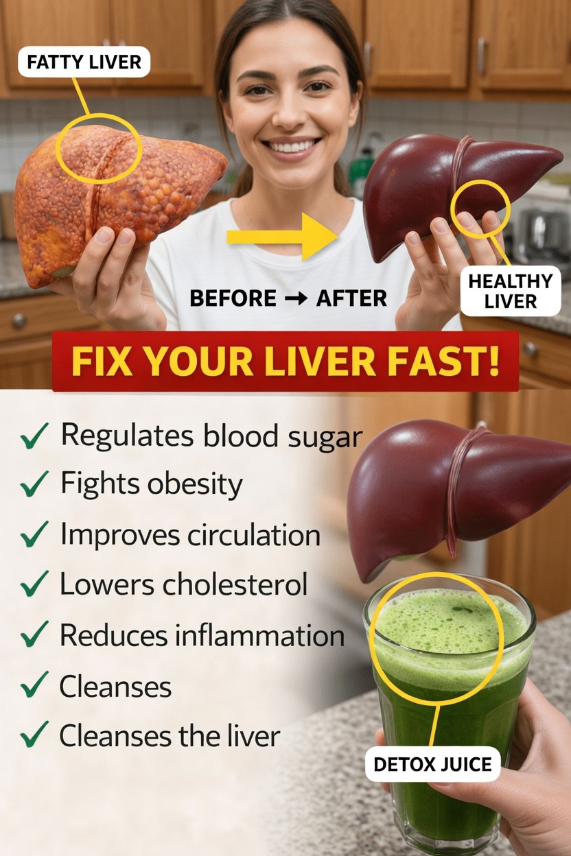 A Simple Green Smoothie to Support Your Liver Health, Blood Sugar Balance, and Overall Wellness