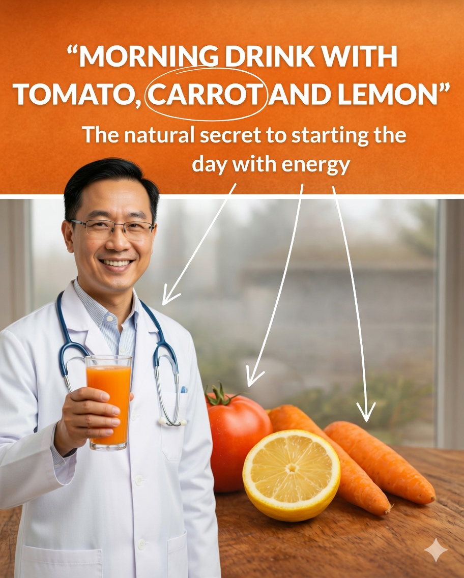 Boisson matinale au tomate, carotte et citron : le secret naturel pour commencer la journée avec énergie