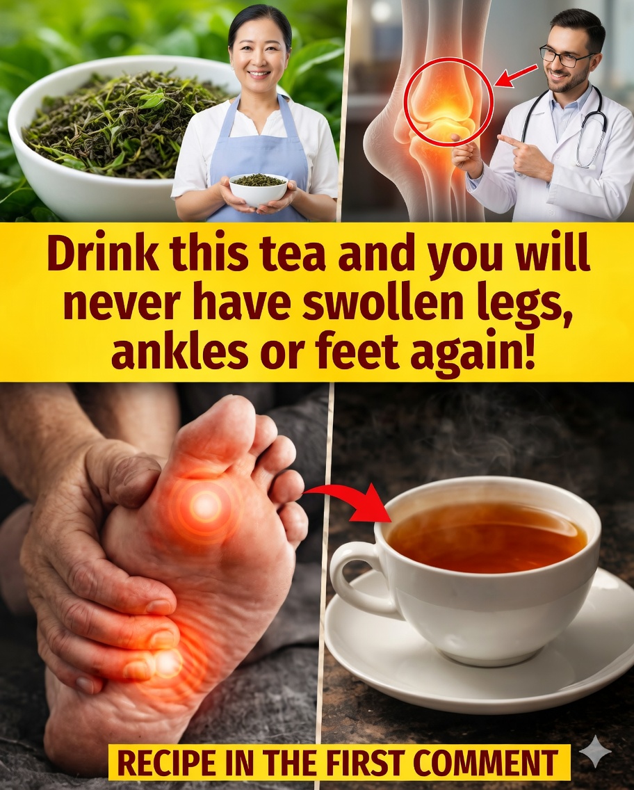🦵🍵 Tisane naturelle pour les jambes gonflées : la boisson maison qui aide à réduire l’inflammation et la rétention d’eau