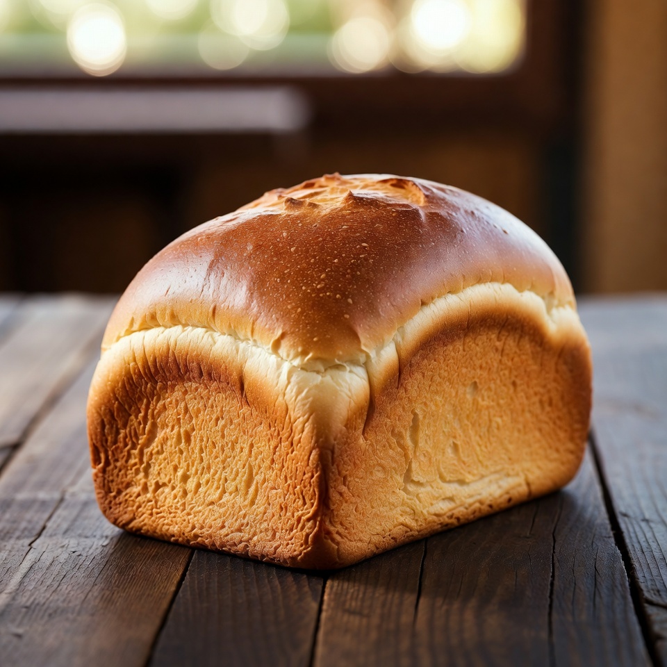 Fluffy Milk Bread Loaf